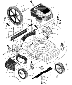 Part Location Diagram of F-020400L Murray Instruction Book